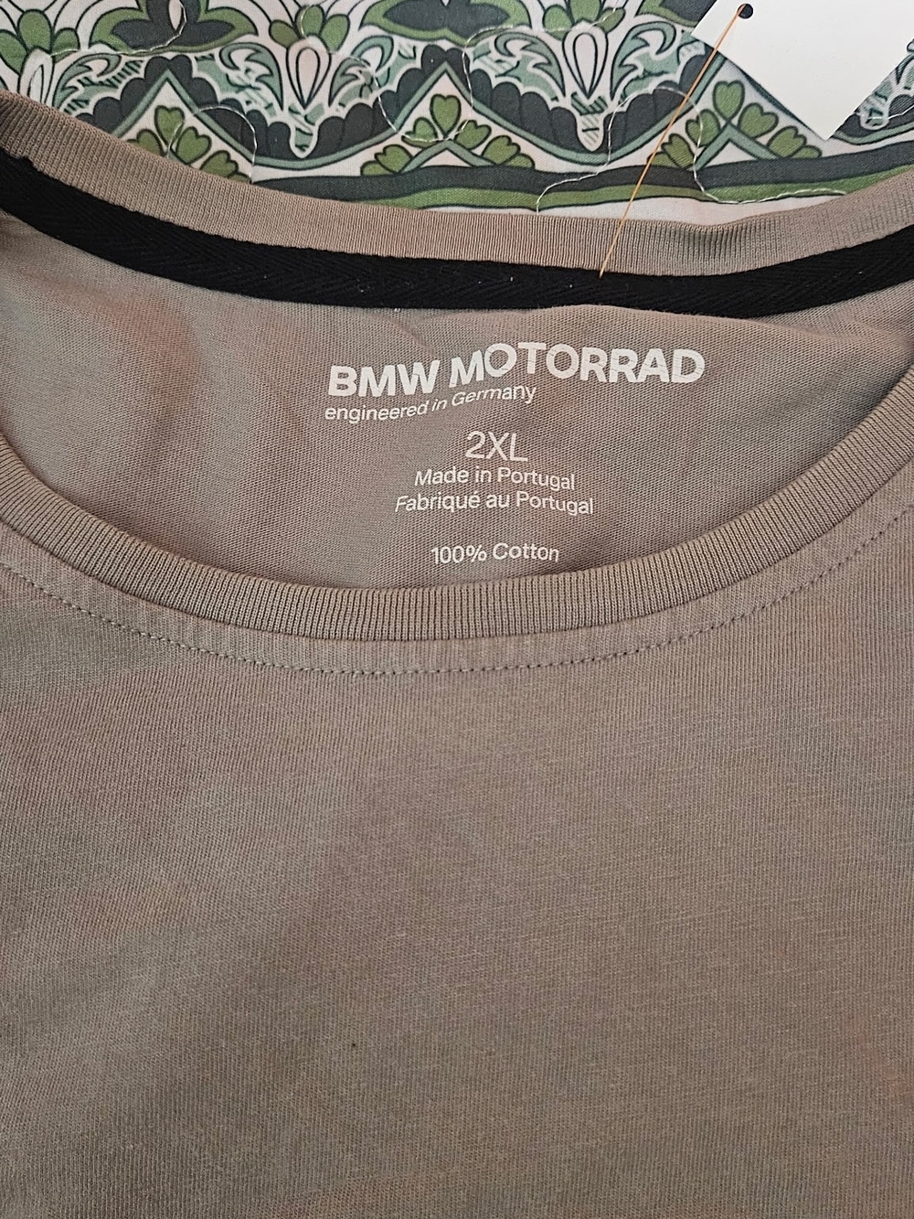 BMW Motorrad 2XL Cotton Tee in Grey